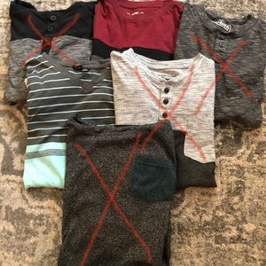 Boys set of Ocean Current & Urban Pipeline Shirts